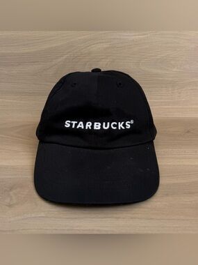 Starbucks Hat Employee Worker Uniform Cap Adjustable Costume Fun Script Promo